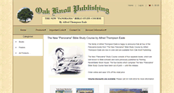 Desktop Screenshot of oakknollpublishing.com